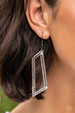 Paparazzi The Final Cut - White / Clear Earrings