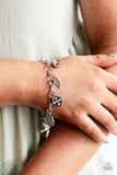 Paparazzi Fancifully Flighty - Silver Charm Bracelet