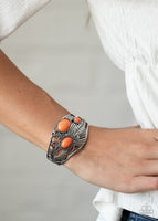 Paparazzi Mojave Moods - Orange Cuff Bracelet