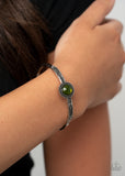 Paparazzi PIECE of Mind - Green Cuff Bracelet