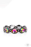 Diva In Disguise - Multi - Paparazzi multi colored oil spill bracelet with black frame - TheSavvyShoppersJewelryStore