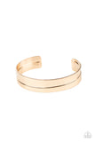 Paparazzi Urban Uproar - Gold Cuff Bracelet for Men