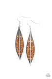 Paparazzi Hearty Harvest - Brown Earrings