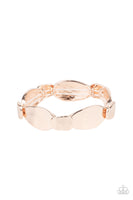 Paparazzi Absolutely Applique - Rose Gold Bracelet