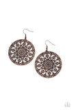 Paparazzi Make A MANDALA Out Of You - Copper Earrings