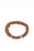 Paparazzi Natural State of Mind - Brown Beaded Bracelet for Men