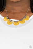 Mermaid Oasis - Yellow - Paparazzi Necklace - TheSavvyShoppersJewelryStore