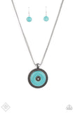 Paparazzi EPICENTER of Attention - Blue Turquoise Necklace