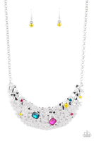 Paparazzi Fabulously Fragmented - Multi colored Necklace