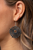 SPOKE Too Soon - Black - Paparazzi Earrings - TheSavvyShoppersJewelryStore