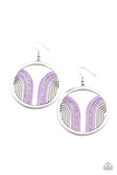 Paparazzi Delightfully Deco - Purple Earrings