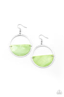 Paparazzi Seashore Vibes - Green Earrings