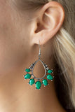 Paparazzi Flamboyant Ferocity - Green Earrings