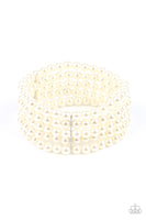 Paparazzi A Pearly Affair - White Pearl Bracelet