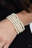 Paparazzi A Pearly Affair - White Pearl Bracelet