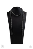 Paparazzi SCARFed for Attention - Gunmetal Necklace