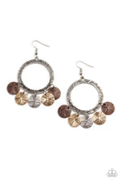 Paparazzi Trinket Tease - Multi colored Silver, Gold, Copper Earrings