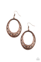 Paparazzi Gardenista Grandeur - Copper Earrings