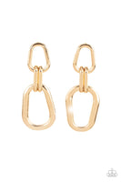 Paparazzi Harmonic Hardware - Gold Earrings