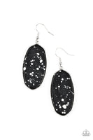 Paparazzi Stone Sculptures - Black Earrings