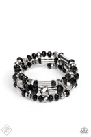 Paparazzi Dynamic Dazzle - Black Bracelet