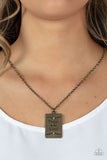 All About Trust - Brass - Paparazzi brass necklace inscribed with "Trust in the Lord" - TheSavvyShoppersJewelryStore