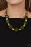 Race to the POP - Green - Paparazzi Green and Gold Necklace - TheSavvyShoppersJewelryStore