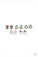 Paparazzi Starlet Shimmer Christmas-themed earrings (for Little Girls)