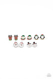 Paparazzi Starlet Shimmer Christmas-themed earrings (for Little Girls)