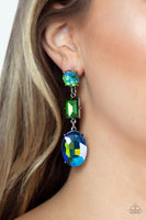 Extra Envious - Green - Paparazzi Multicolored Earrings - TheSavvyShoppersJewelryStore