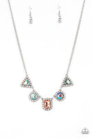 Paparazzi Posh Party Avenue - Multi colored Rhinestone Necklace