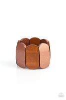 Paparazzi Natural Nirvana - Copper and Wooden Bracelet