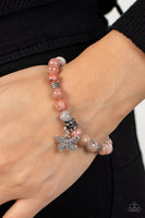 Paparazzi Butterfly Nirvana - Pink Bracelet with Butterfly Charm