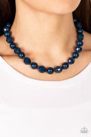 Paparazzi Popping Promenade - Blue Necklace