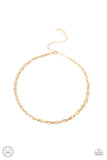 Paparazzi Urban Underdog - Gold Choker Necklace