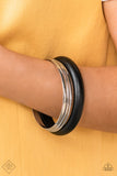 Adventurous Attitude - Black - Paparazzi Bangle Bracelets - TheSavvyShoppersJewelryStore