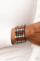 Paparazzi Island Soul - Multi colored wood bead Bracelet