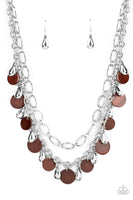 Paparazzi Beachfront Fabulous - Brown Necklace