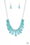 Paparazzi Mojave Empress - Blue Turquoise Necklace