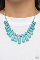 Mojave Empress - Blue - Paparazzi Turquoise Necklace - TheSavvyShoppersJewelryStore