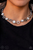 Paparazzi Rhinestone Rollout - White Rhinestone Necklace