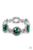 Paparazzi Palace Property - Green Gemstone Bracelet