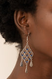 Paparazzi Sentimental Shimmer Blue Earrings