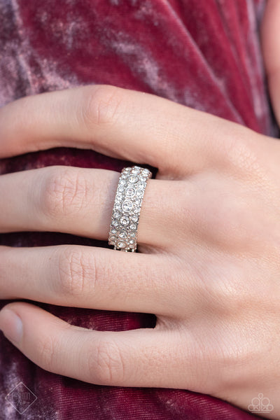 Paparazzi BLING of the Ball - White Rhinestone Ring