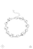 Paparazzi Bippity Boppity BLING - White Rhinestone Bracelet