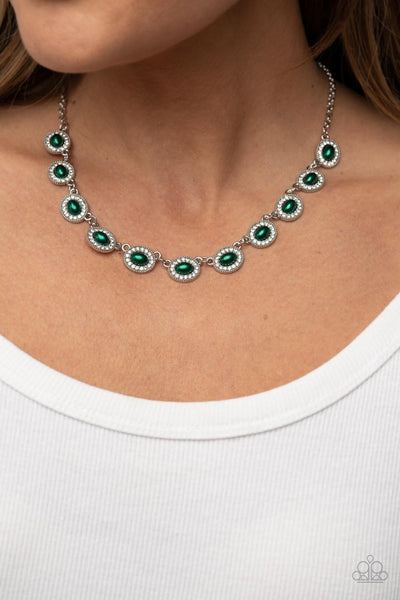 Modest Masterpiece - Green - Paparazzi Necklace - TheSavvyShoppersJewelryStore