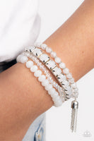 Day Trip Trinket - White - Paparazzi Bracelet - TheSavvyShoppersJewelryStore