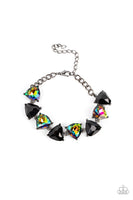 Paparazzi Pumped up Prisms - Multi colored Oil Spill Bracelet