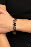 Paparazzi Pumped up Prisms - Multi colored Oil Spill Bracelet