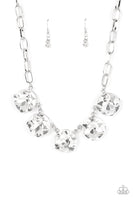 Paparazzi Limelight Luxury - White Rhinestone Necklace